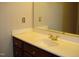 Bathroom with vanity, sink, and mirror at 334 Ira B Tart Rd, Dunn, NC 28334