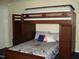 Bedroom with built-in bunk beds and storage at 334 Ira B Tart Rd, Dunn, NC 28334