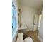 Bathroom with vanity, toilet and flooring at 6030 Preacher Hayes Rd, Mebane, NC 27302