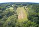 Aerial view of property showing a long cleared area at 878 Green Hill Rd, Franklinton, NC 27525