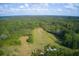 Aerial view of land with cleared area and some debris at 878 Green Hill Rd, Franklinton, NC 27525