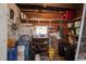 Organized tack room with shelving, supplies, and storage containers at 8401 Mitchell Mill Rd, Zebulon, NC 27597
