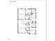 Second floor plan with primary suite, two bedrooms and a loft at 171 Beacon Dr, Pittsboro, NC 27312