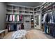 Large walk-in closet with ample shelving and hanging space at 7417 Dover Hills Dr, Wake Forest, NC 27587