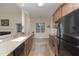 Modern kitchen with stainless steel appliances and ample counter space at 140 Applegate Dr, Franklinton, NC 27525