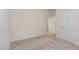 Bedroom with carpeted floors and access to another room at 140 Applegate Dr, Franklinton, NC 27525
