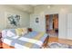 Main bedroom with ensuite bathroom access at 103 W Main St # 405, Durham, NC 27701