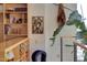 Built-in bookcase with eclectic collection of books and decor at 103 W Main St # 405, Durham, NC 27701
