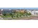 Aerial view of vibrant urban area with green spaces and modern buildings at 103 W Main St # 405, Durham, NC 27701