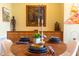 Close-up of a modern dining table set for a meal at 103 W Main St # 405, Durham, NC 27701