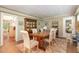 Dining room with wooden table and six chairs at 9500 Ligon Mill Rd, Wake Forest, NC 27587