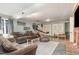 Spacious basement recreation area with game tables and seating at 9500 Ligon Mill Rd, Wake Forest, NC 27587