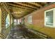 Brick covered patio with lattice details at 9500 Ligon Mill Rd, Wake Forest, NC 27587