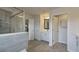 Large bathroom with double vanity and separate water closet at 1142 Jersey St, Haw River, NC 27258