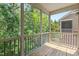 Screened porch overlooking wooded backyard at 622 Chronicle Dr, Cary, NC 27513