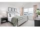 Main bedroom with king-size bed and large window at 2833 Egert Dr, Haw River, NC 27258
