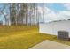 Private backyard with grassy area and white fence at 2833 Egert Dr, Haw River, NC 27258