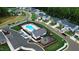 Community pool, playground, and ample parking at 2833 Egert Dr, Haw River, NC 27258