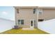 Private backyard with patio and a large fence at 2833 Egert Dr, Haw River, NC 27258