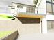 Contemporary home exterior featuring stonework and a modern garage at 10397 Holt, Chapel Hill, NC 27517