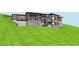 Modern house rendering, showcasing a hillside property with a large garage at 10397 Holt, Chapel Hill, NC 27517