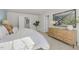 Bright Primary bedroom with large mirror and dresser at 2204 Fletchers Ridge Dr, Durham, NC 27703