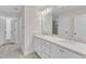 Double vanity bathroom with quartz countertop at 900 Sw Maynard Rd, Cary, NC 27511
