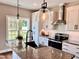 Modern kitchen with stainless steel appliances and granite countertops at 3701 Greystone Dr, Rocky Mount, NC 27804