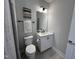 Modern bathroom with a vanity and toilet at 11549 Helmond Way # 102, Raleigh, NC 27617