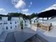 Enjoy dining al fresco on this large rooftop deck with city views at 11549 Helmond Way # 102, Raleigh, NC 27617