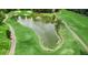 Aerial view of the Brier Creek golf course at 11549 Helmond Way # 102, Raleigh, NC 27617