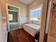 Spacious bathroom with a freestanding bathtub and walk-in shower at 3701 Greystone Dr, Rocky Mount, NC 27804