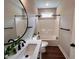Modern bathroom with tub, toilet and updated fixtures at 3701 Greystone Dr, Rocky Mount, NC 27804