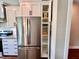 Modern kitchen featuring stainless steel appliances and pantry at 3701 Greystone Dr, Rocky Mount, NC 27804