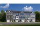 Five-unit townhome building with attached garages at 1226 Helms St, Durham, NC 27713