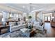 Open living room with high ceilings and access to kitchen at 2865 Silk Hope Gum Springs Rd, Pittsboro, NC 27312