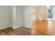 Hardwood floors flow throughout the open living space at 4808 Connell Dr, Raleigh, NC 27612