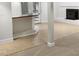 Finished basement with wet bar and fireplace at 4808 Connell Dr, Raleigh, NC 27612