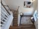 View of staircase leading to upper level at 1055 Talisker Way # 19, Burlington, NC 27215