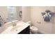 Clean bathroom with dark vanity and shower/tub at 1055 Talisker Way # 19, Burlington, NC 27215