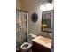 Clean bathroom with a shower/tub combo, toilet, and vanity at , Durham, NC 27713