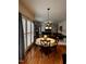 Casual dining area with a round table and chairs, adjacent to the living room at , Durham, NC 27713