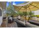 Deck with seating area and umbrella at , Durham, NC 27713