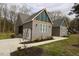 Modern home with gray siding and unique design at 1203 Keith Hills Rd, Lillington, NC 27546