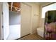 Bathroom with access to a screened porch and a free-standing tub at 1203 Keith Hills Rd, Lillington, NC 27546