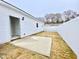 View of backyard with patio and fence at 36 Kevior Ave, Four Oaks, NC 27524