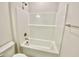 Bathroom with a bathtub and shower combination at 36 Kevior Ave, Four Oaks, NC 27524