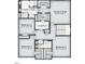 Upstairs floor plan with owner's suite, bedrooms, and laundry at 8809 Melvin St # 34, Willow Springs, NC 27592