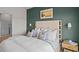 Bright main bedroom with a view, featuring a comfortable bed and ensuite bathroom access at 2209 Fletchers Ridge Dr, Durham, NC 27703