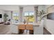 Bright dining area with large window and view of backyard at 2209 Fletchers Ridge Dr, Durham, NC 27703